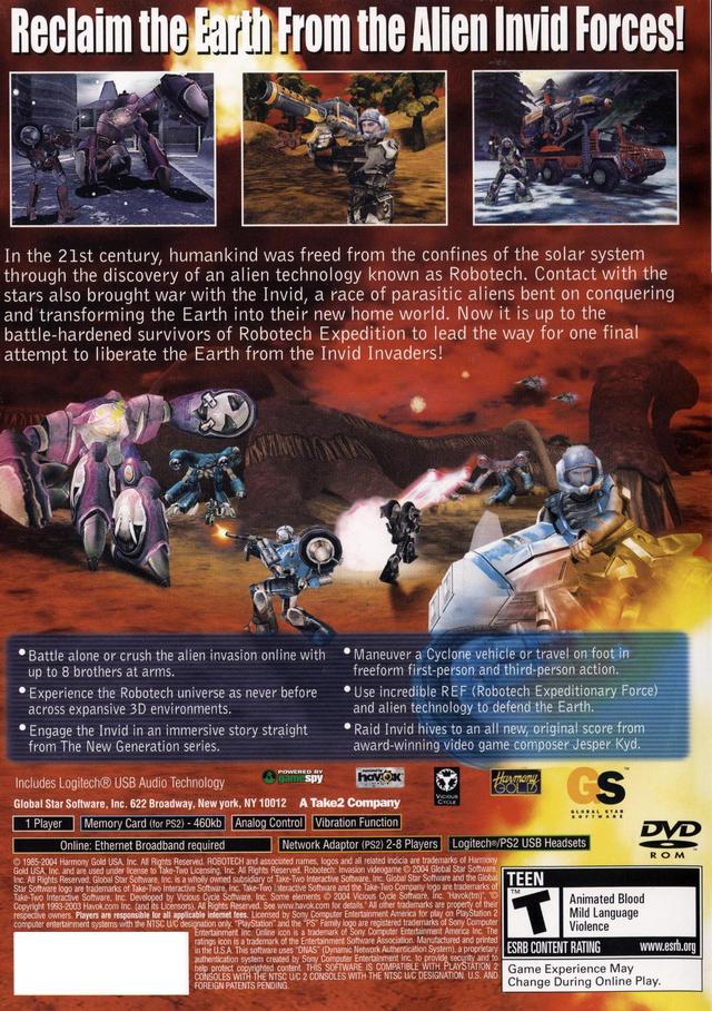 Robotech: Invasion - (PS2) PlayStation 2 [Pre-Owned] Video Games Global Star Software   