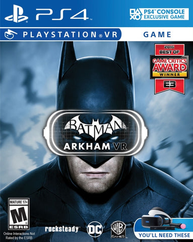 Batman: Arkham VR (PlayStation VR)- (PS4) PlayStation 4 Video Games Warner Bros. Interactive Entertainment   