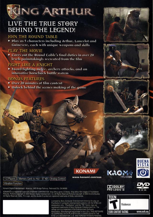 King Arthur - PlayStation 2 Video Games Konami   