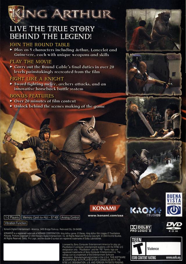 King Arthur - (PS2) PlayStation 2 Video Games Konami   