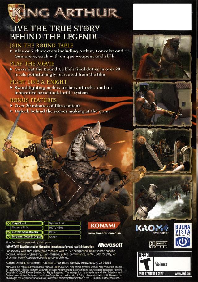 King Arthur - (XB) Xbox [Pre-Owned] Video Games Konami   