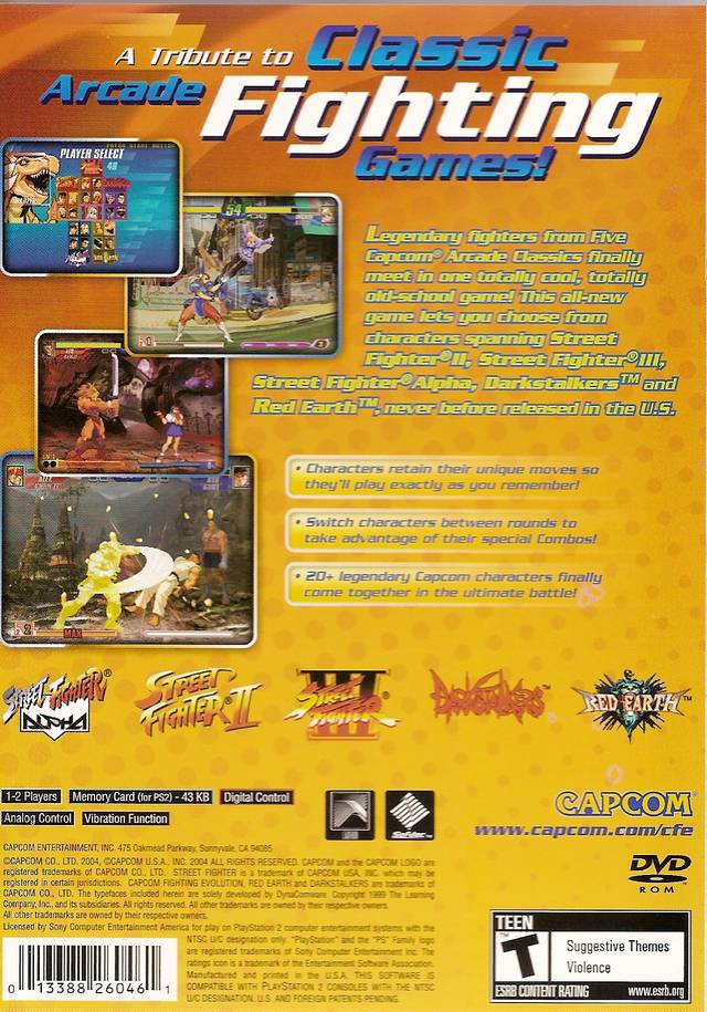 Capcom Fighting Evolution - (PS2) PlayStation 2 [Pre-Owned] Video Games Capcom   