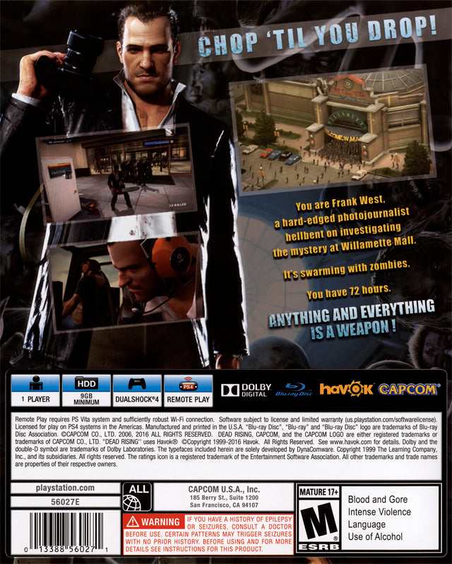 Dead Rising - (PS4) PlayStation 4 [Pre-Owned] Video Games Capcom   