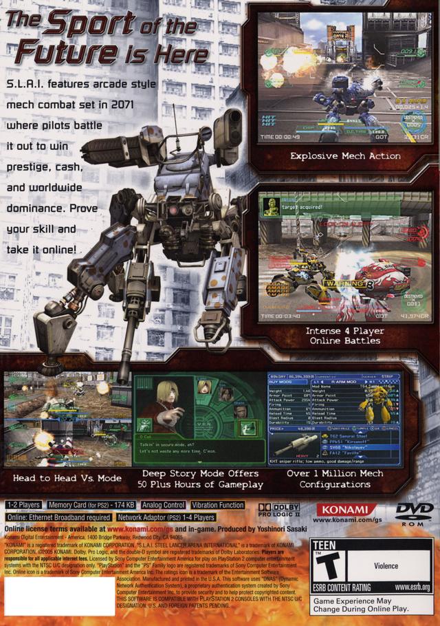 S.L.A.I.: Steel Lancer Arena International - (PS2) PlayStation 2 [Pre-Owned] Video Games Konami   