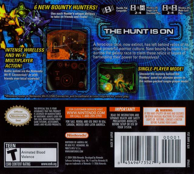 Metroid Prime: Hunters - (NDS) Nintendo DS [Pre-Owned] Video Games Nintendo   