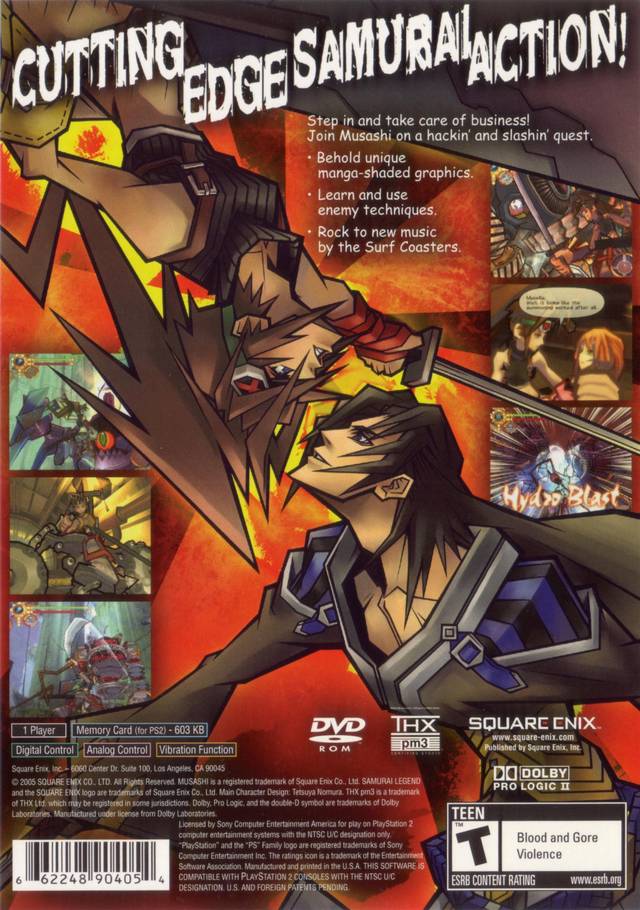 Musashi: Samurai Legend - (PS2) PlayStation 2 [Pre-Owned] Video Games Square Enix   