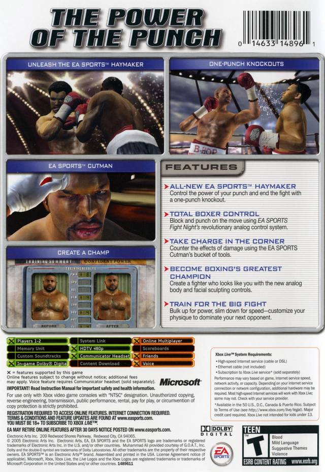 Fight Night Round 2 - (XB) Xbox [Pre-Owned] Video Games EA Sports   