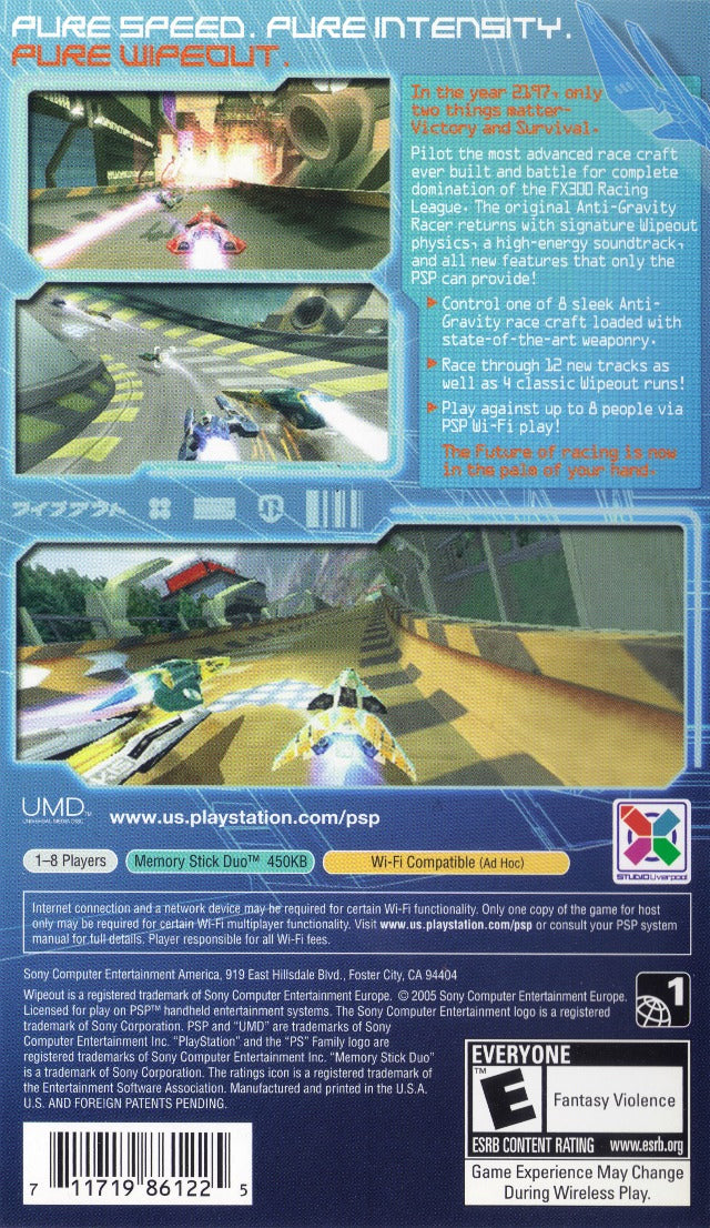 Wipeout Pure - Sony PSP [Pre-Owned] Video Games SCEA   