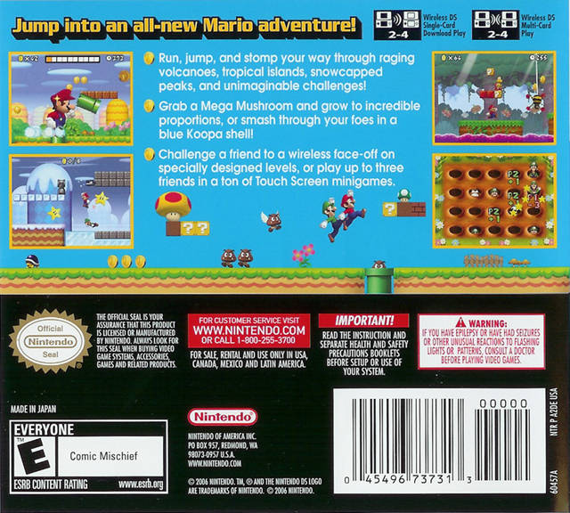 New Super Mario Bros. - (NDS) Nintendo DS Video Games Nintendo   
