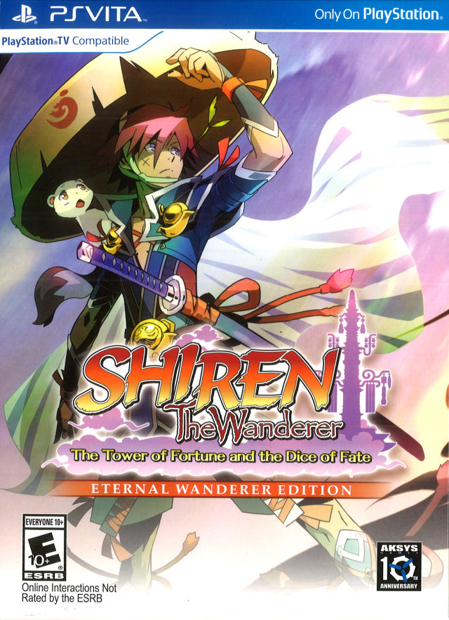 Shiren the Wanderer: The Tower of Fortune and the Dice of Fate (Eternal Wanderer Edition) - (PSV) PlayStation Vita Video Games Aksys Games   
