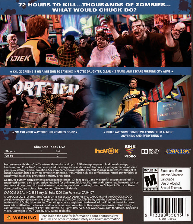 Dead Rising 2 - (XB1) Xbox One Video Games Capcom   