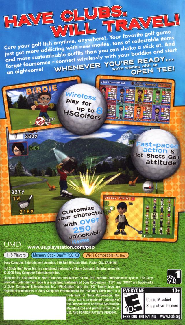 Hot Shots Golf: Open Tee - Sony PSP [Pre-Owned] Video Games SCEA   