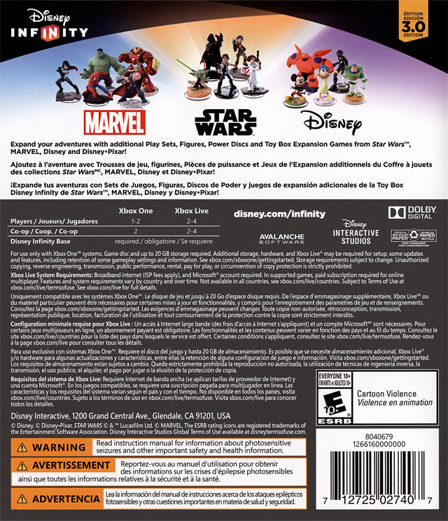 Disney Infinity 3.0 (Game Only) - (XB1) Xbox One [Pre-Owned] Video Games Disney Interactive Studios   