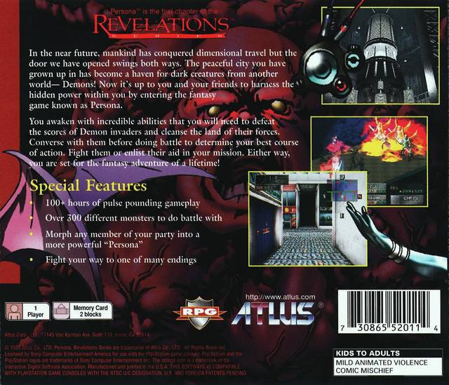 Persona - (PS1) PlayStation 1 [Pre-Owned] Video Games Atlus   
