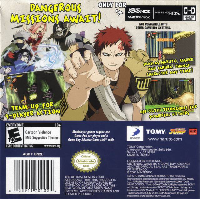 Naruto: Ninja Council 2 - (GBA) Game Boy Advance [Pre-Owned] Video Games D3Publisher   