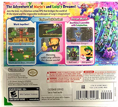 Mario & Luigi: Dream Team - (3DS) Nintendo 3DS (World Edition) Video Games Nintendo   