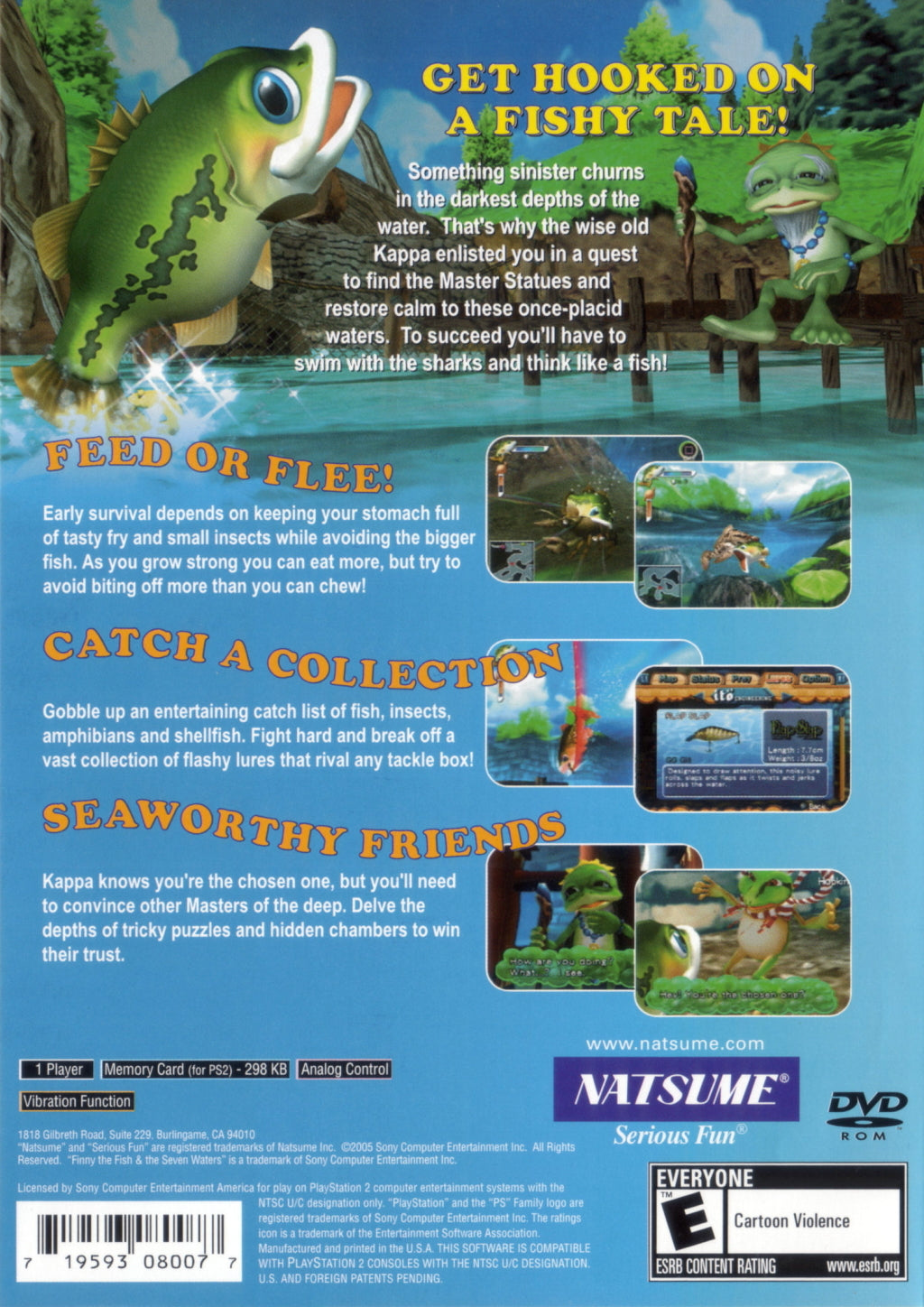 Finny the Fish & the Seven Waters - (PS2) PlayStation 2 [Pre-Owned] Video Games Natsume   