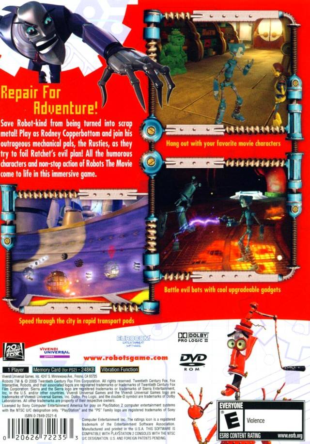Robots - (PS2) PlayStation 2 [Pre-Owned] Video Games VU Games   