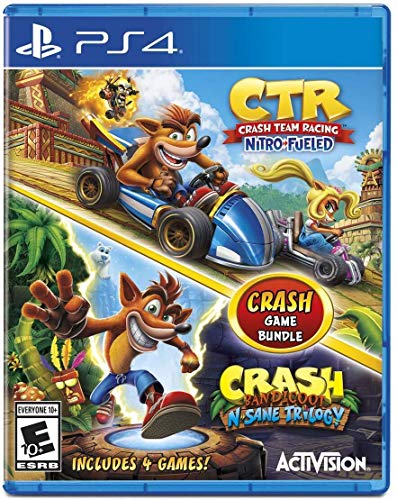 Crash Team Racing + Crash Bandicoot N.Sane Trilogy Bundle - (PS4) PlayStation 4 Video Games ACTIVISION
