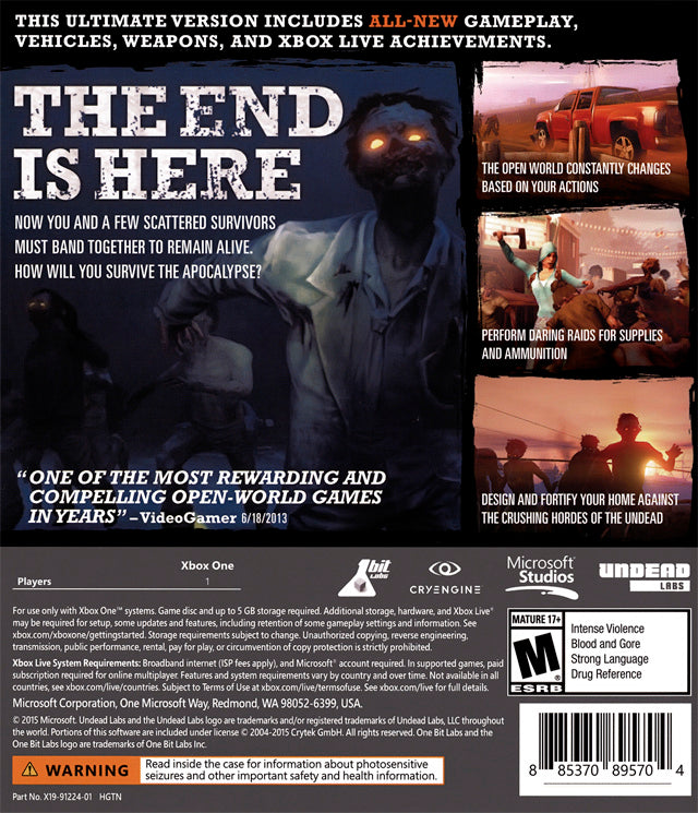 State of Decay: Year One Survival Edition - (XB1) Xbox One [Pre-Owned] Video Games Microsoft Game Studios   