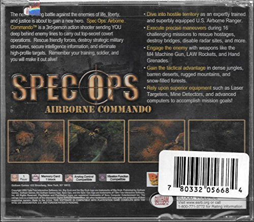 SPEC OPS: AIRBORNE COMMANDO / jeu Playstation 1 - PS one / PAL SPEC OPS: AIRBORNE COMMANDO / jeu Playstation 1 - PS one / PAL