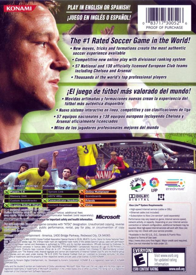 World Soccer Winning Eleven 9 - Xbox Video Games Konami   