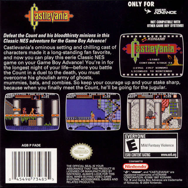 Classic NES Series: Castlevania - (GBA) Game Boy Advance [Pre-Owned] Video Games Nintendo   