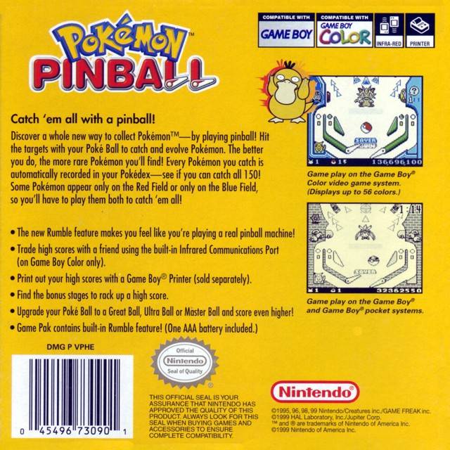 Pokemon Pinball - (GBC) Game Boy Color [Pre-Owned] Video Games Nintendo   