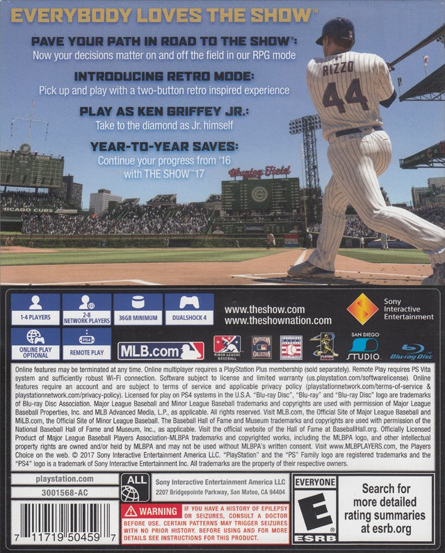 MLB The Show 17 - (PS4) PlayStation 4 Video Games Sony Interactive Entertainment