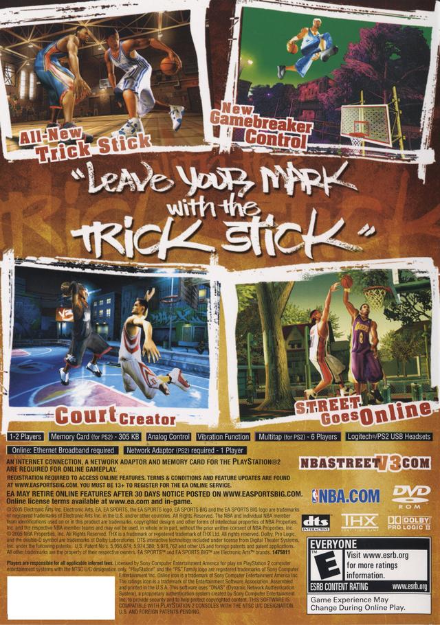 NBA Street V3 - (PS2) PlayStation 2 [Pre-Owned] Video Games EA Sports Big   