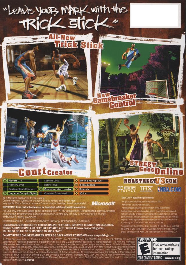 NBA Street V3 - (XB) Xbox [Pre-Owned] Video Games EA Sports Big   