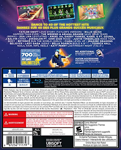 Just Dance 2022 - (PS4) PlayStation 4 Video Games Ubisoft   