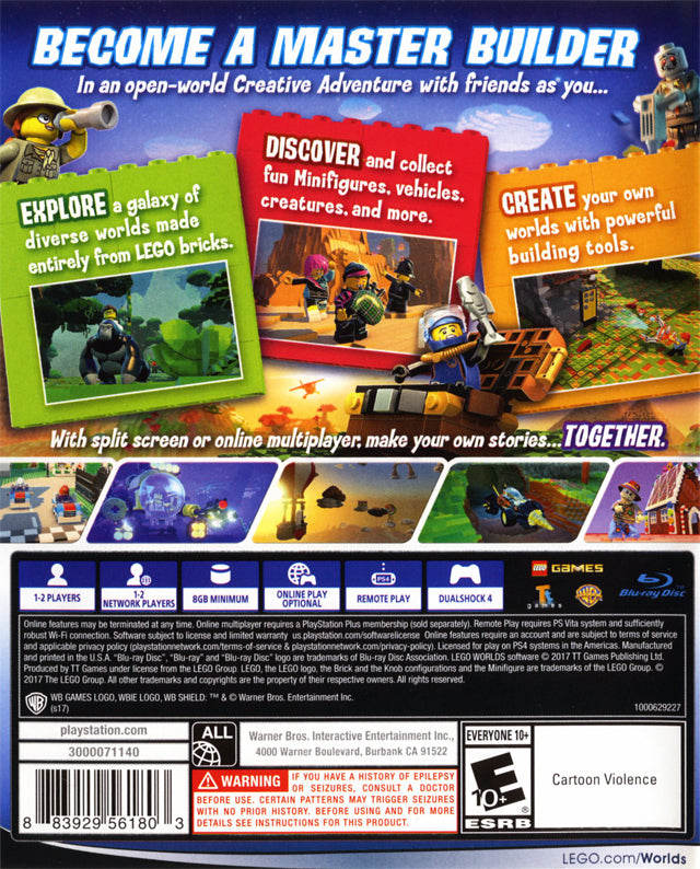 LEGO Worlds - (PS4) PlayStation 4 Video Games WB Games