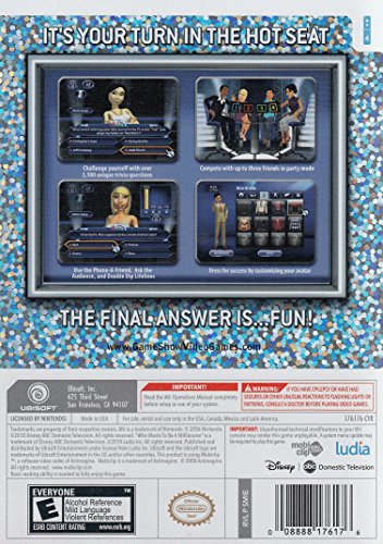 Who Wants to Be a Millionaire? - Nintendo Wii Video Games Ubisoft   