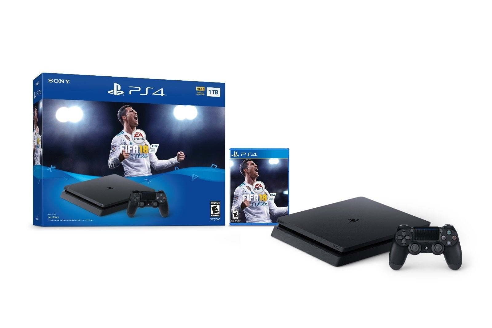SONY PlayStation 4 Slim 1TB Console System with FIFA 18 Ultimate Team Bundle Consoles Sony   