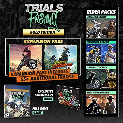 Trials Rising Gold Edition - (PS4) PlayStation 4 Video Games Ubisoft   