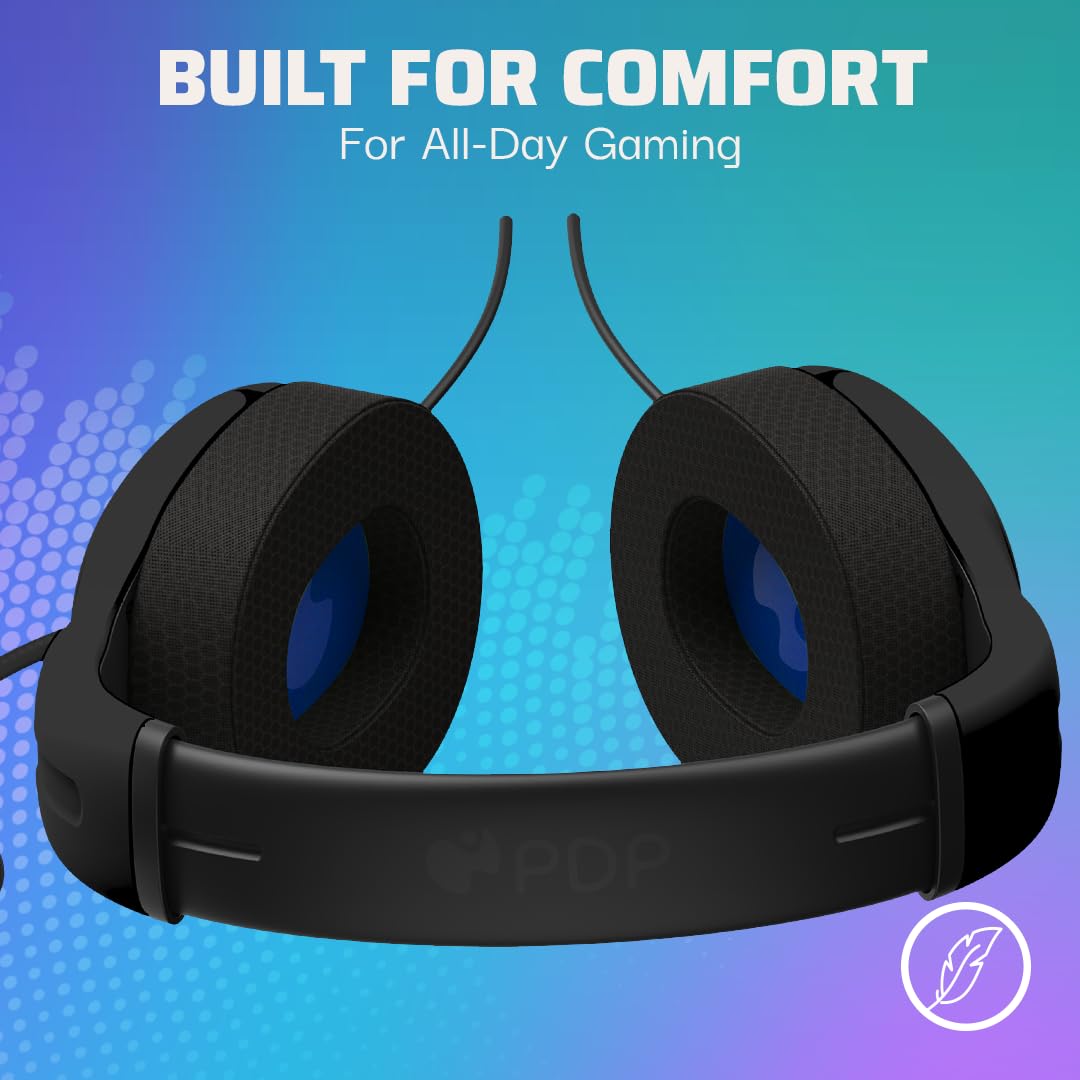 PDP AIRLITE Wired Stereo Gaming Headset (Black) - (PS5) Playstation 5 Video Games PDP   