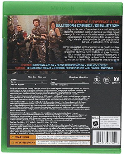 Bulletstorm: Full Clip Edition - (XB1) Xbox One [Pre-Owned] Video Games Gearbox   