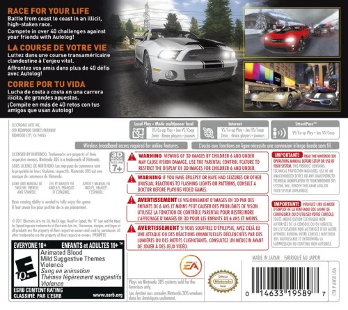 Need for Speed: The Run - Nintendo 3DS [Pre-Owned] Video Games Electronic Arts   