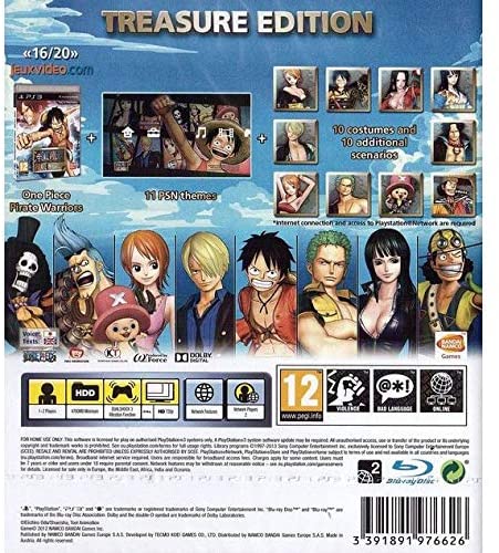 One Piece: Pirate Warriors (Treasure Edition) - (PS3) PlayStation 3 (European Import) Video Games BANDAI NAMCO Entertainment   