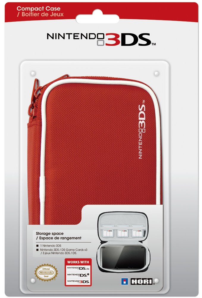 HORI Nintendo 3DS Compact Case (Red)- Nintendo 3DS Accessories HORI   