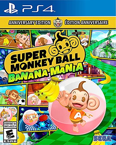 Super Monkey Ball Banana Mania: Anniversary Launch Edition - PlayStation 4 Video Games SEGA   