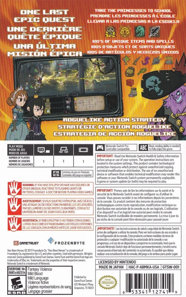 Has-Been Heroes - (NSW) Nintendo Switch Video Games GameTrust   