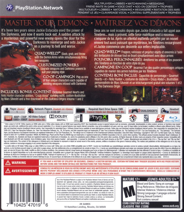 The Darkness II (Limited Edition) - (PS3) PlayStation 3 Video Games 2K Games   