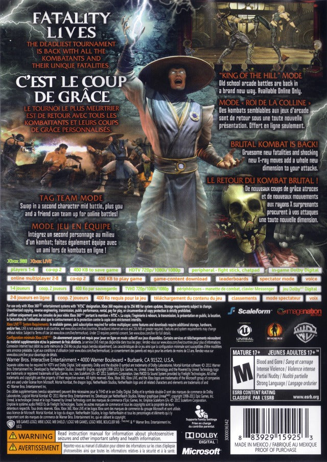 Mortal Kombat: Komplete Edition (Platinum Hits) - Xbox 360 [Pre-Owned] Video Games WB Games   