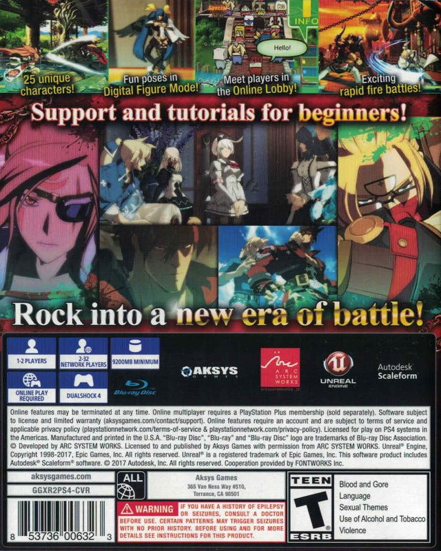 Guilty Gear Xrd REV 2 - (PS4) PlayStation 4 [Pre-Owned] Video Games Aksys Games   