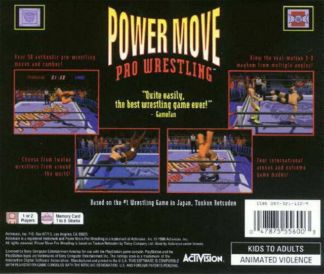 Power Move Pro Wrestling - (PS1) PlayStation 1 [Pre-Owned] Video Games Activision   