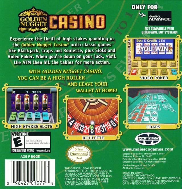 Golden Nugget Casino - (GBA) Game Boy Advance [Pre-Owned] Video Games Majesco   