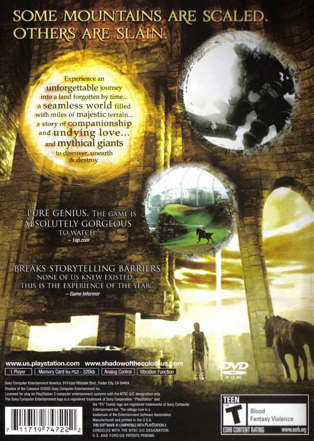 Shadow of the Colossus (Greatest Hits) - (PS2) PlayStation 2 Video Games SCEA   