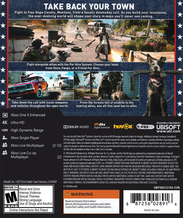Far Cry 5 - (XB1) Xbox One [Pre-Owned] Video Games Ubisoft   